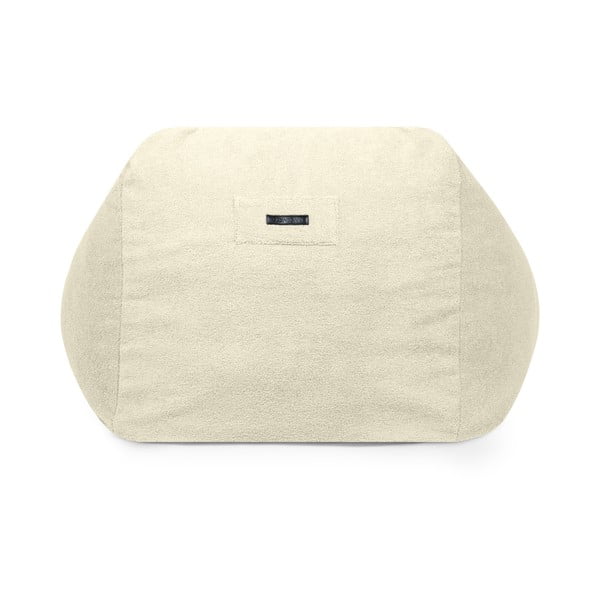 Fotoliu bean bag gri deschis cu tapițerie din țesătură bouclé Sofa Snug – SLOWDOWN-image-4