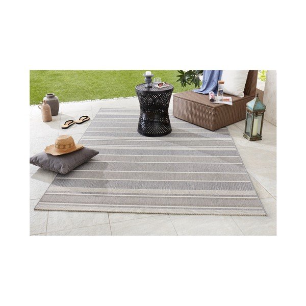 Covor de exterior NORTHRUGS Strap, 200 x 290 cm, gri-image-2