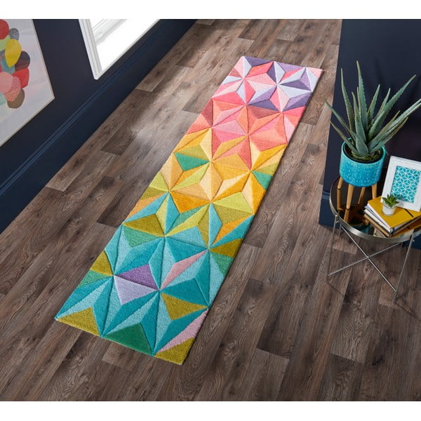 Covor tip traversă din lână 60x230 cm Reverie – Flair Rugs-image-1