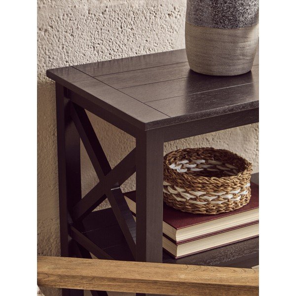 Etajeră neagră din lemn de pin 40x81x81 cm Heritage – Premier Housewares-image-2
