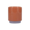 Ceașcă portocalie/mov din gresie ceramică 270 ml Duo – ONA