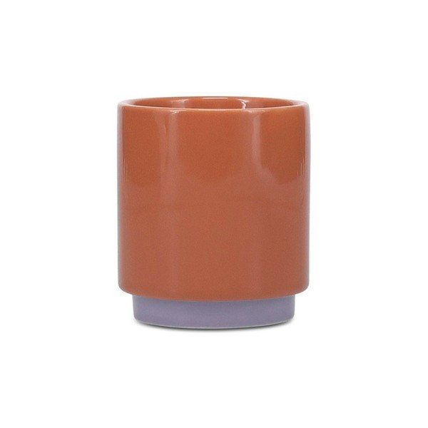 Ceașcă portocalie/mov din gresie ceramică 270 ml Duo – ONA