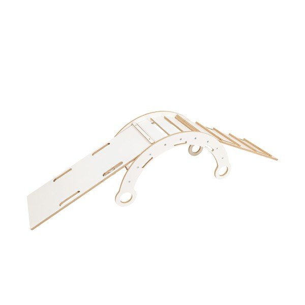 Leagăn alb din lemn de pin 39x75x38 cm Montessori – Meowbaby-image-2