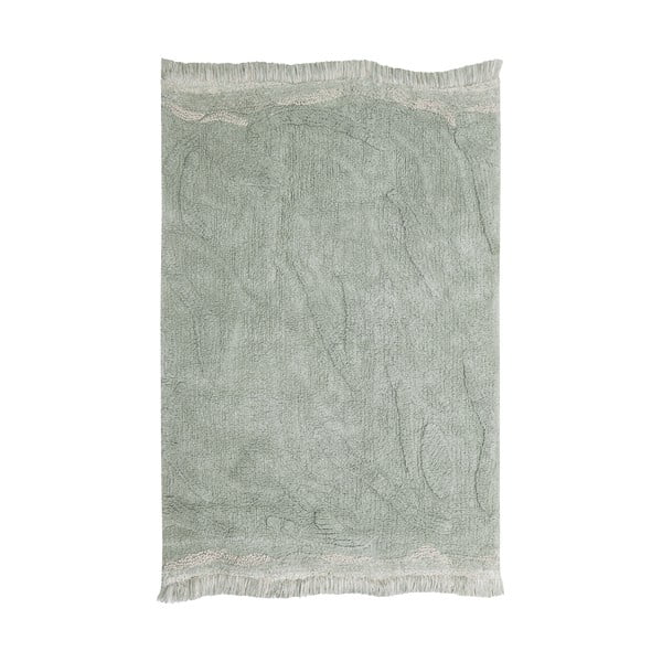 Covor de joacă pentru copii verde mentă din bumbac 90x130 cm Waves – Lorena Canals-image-3