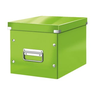Cutie de depozitare din carton cu capac verde Click&Store - Leitz