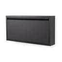 Pantofar negru cu deschidere înclinată din metal 75x37,5x12,5 cm Billy – Spinder Design