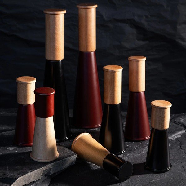 Recipient pentru sare și piper negru/în culoare naturală din ceramică Gurken – Sagaform-image-2