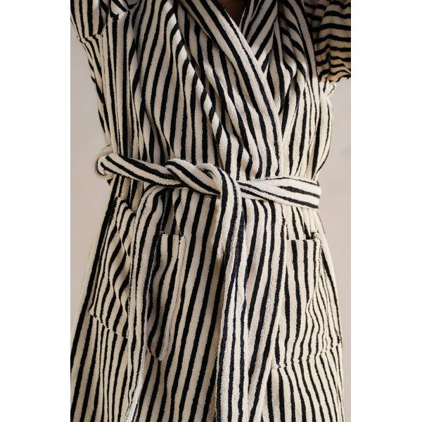 Halat negru/bej L din bumbac Dixie – Jotex-image-3