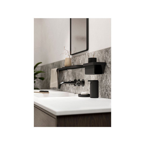 Raft adânc pentru baie Zone Rim, 22 x 11,4 cm, negru-image-3