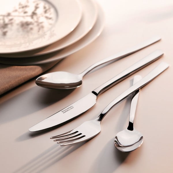 Tacâmuri argintii din oțel inoxidabil 24 buc. Victoria – Tescoma-image-1
