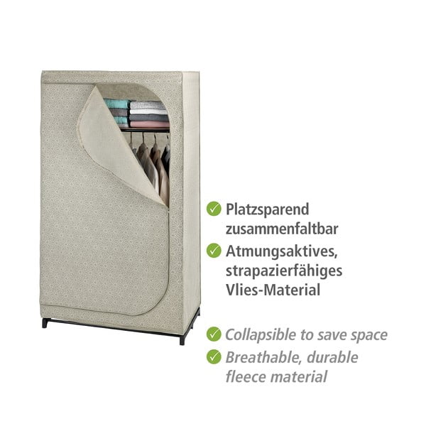 Șifonier bej din material textil 90x160 cm Balance – Wenko-image-3