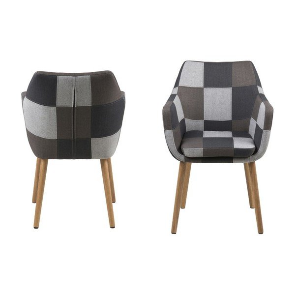 Scaun Actona Nora Patchwork, gri-image-1