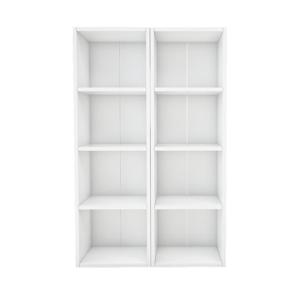 Bibliotecă Magenta Home Pure Low, lățime 73,6 cm, alb