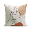 Față de pernă Minimalist Cushion Covers Pastel Drawing Face, 45 x 45 cm