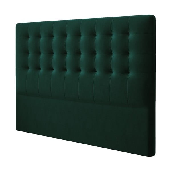Tăblie pentru pat cu tapițerie de catifea Windsor & Co Sofas Athena, 200 x 120 cm, verde-image-2