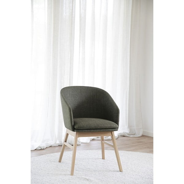 Set de scaune de sufragerie verde 2 buc. tapițat Windham – Rowico-image-1
