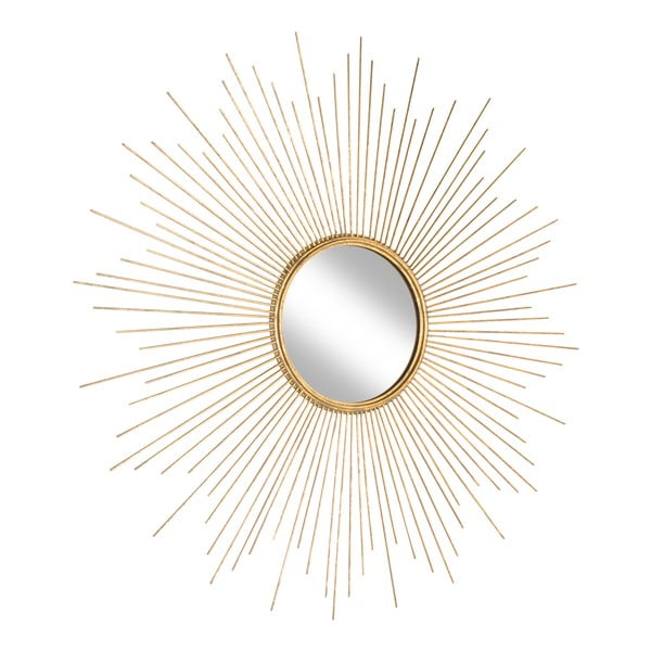 Oglindă de perete cu ramă metalică aurie Westwing Collection Ella, ø 104 cm-image-2