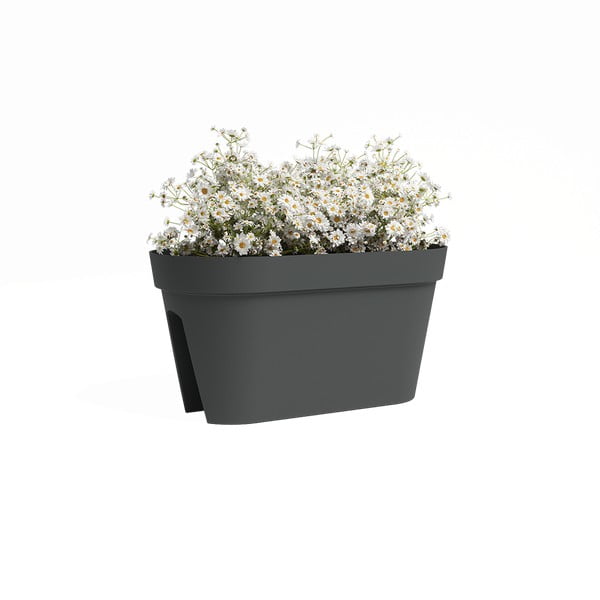 Jardinieră pentru balustradă din plastic reciclat de agățat / de perete 60 cm Capri – Artevasi-image-2