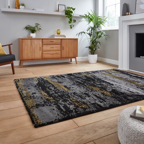 Covor negru 290x200 cm Craft - Think Rugs-image-1