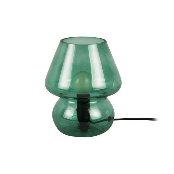 Veioză din sticlă Leitmotiv Glass, înălțime 18 cm, verde închis-image-2