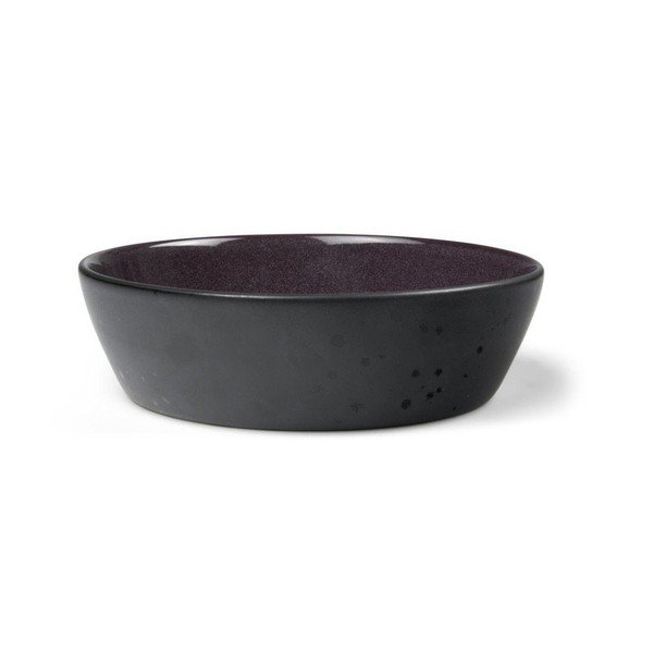 Bol mic negru/mov din gresie Gastro Black/Purple – Bitz