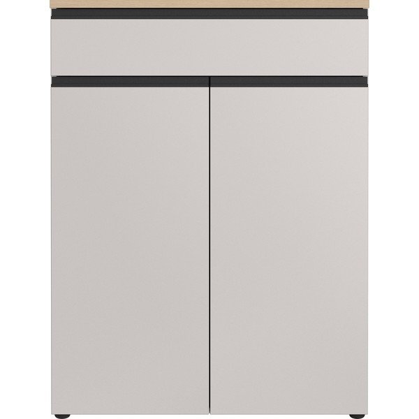Dulap grej/în culoare naturală deschisă 90x120x41 cm Cormano – Germania-image-4