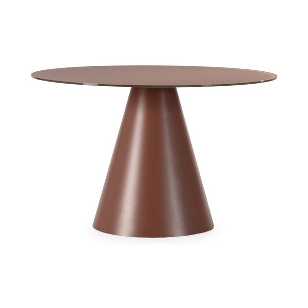 Masă de dining rotundă cu blat din sticlă ø 120 cm Vida – MOME