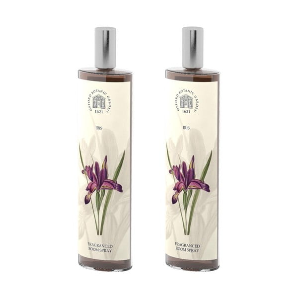 Set 2 spray-uri parfumate de interior cu aromă de iris Bahoma London Fragranced, 100 ml