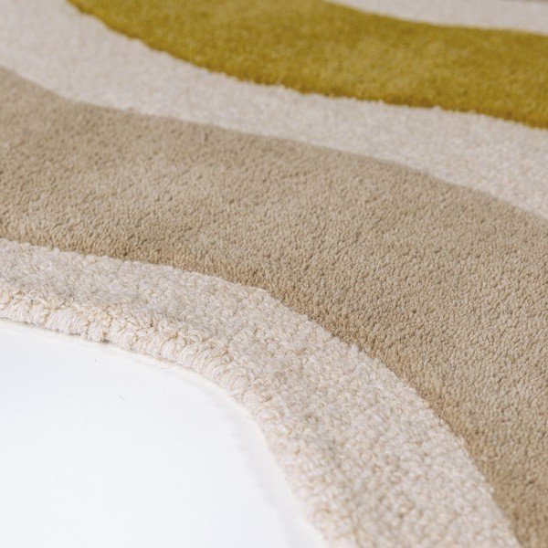Covor tip traversă verde/în culoare naturală țesut manual din lână 80x300 cm Cascade Wool – Flair Rugs-image-4