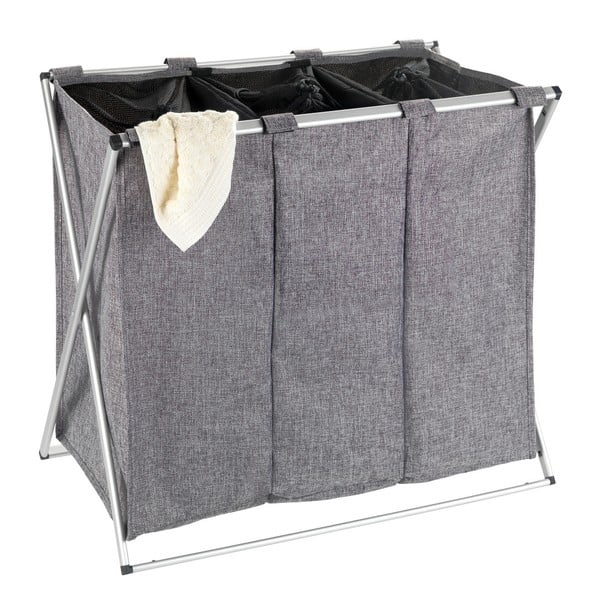 Coş de rufe Wenko Trio, 130 l, gri-image-2