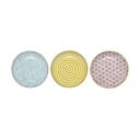 Set de 3 farfurii de desert din gresie ceramică Bloomingville Patrizia, ø 16 cm