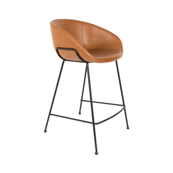 Set 2 scaune bar Zuiver Feston, înălțime scaun 65 cm, maro