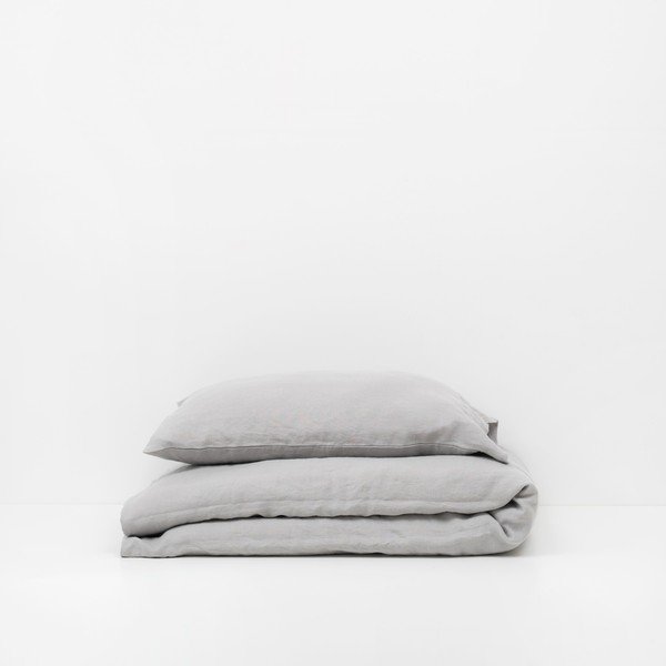 Față de pernă din in pentru copii Linen Tales Nature, 40 x 60 cm, gri-image-1