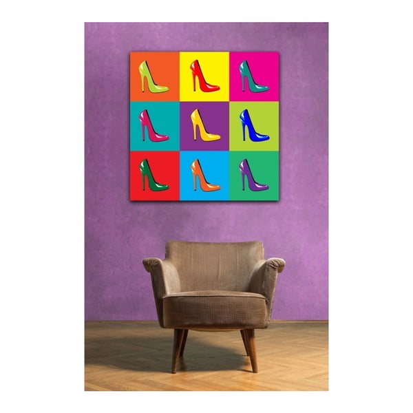Tablou Pop Art Heels, 50 x 50 cm