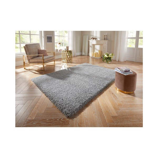 Covor Elle Decoration Lovely Talence, 140 x 200 cm, gri deschis-image-2