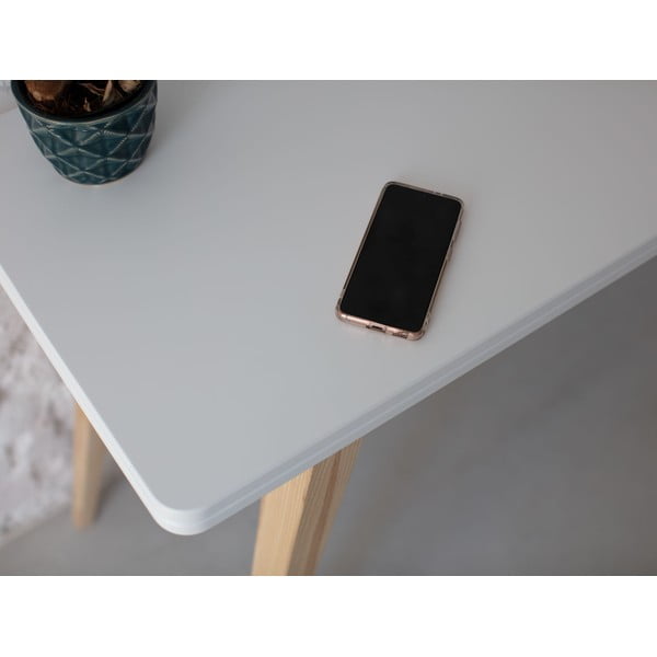 Masă de dining extensibilă cu blat alb cu blat suplimentar 90x45 cm Envelope – Ragaba-image-4