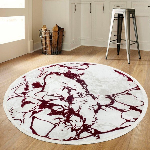 Covor Extravagante Rojo, ⌀ 150 cm