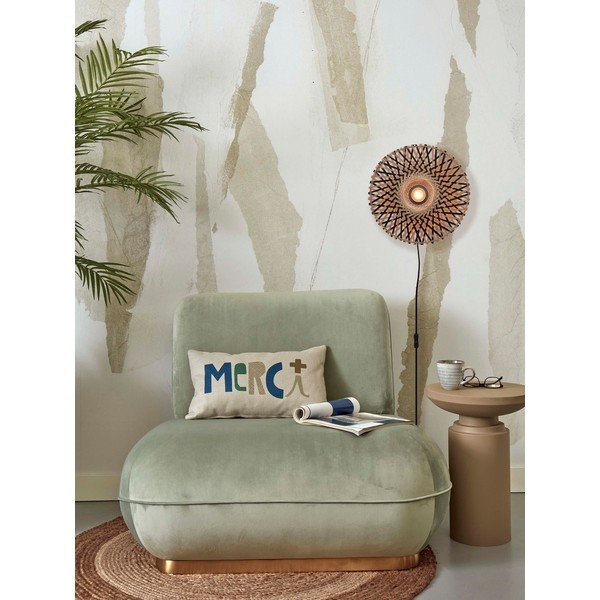 Aplică de perete neagră/în culoare naturală ø 30 cm Kalimantan – Good&Mojo-image-3