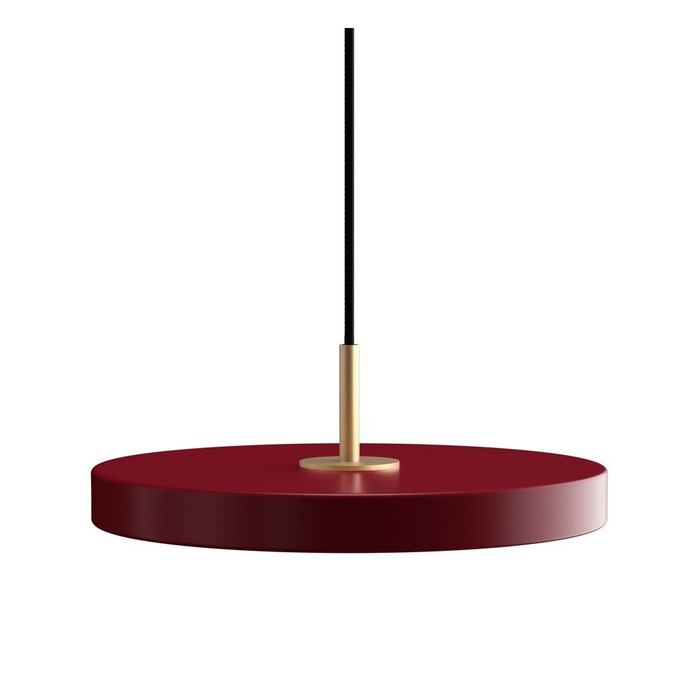 Lustră roșie LED cu abajur din metal ø 31 cm Asteria Mini – UMAGE