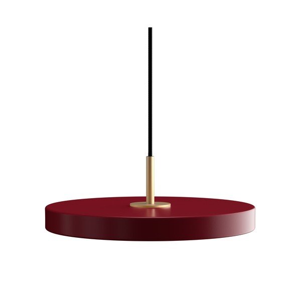 Lustră roșie LED cu abajur din metal ø 31 cm Asteria Mini – UMAGE
