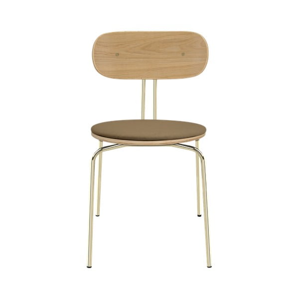 Scaun de dining auriu/maro deschis Curious – UMAGE-image-2