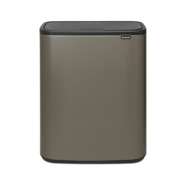 Coș de gunoi gri cu senzori de atingere din oțel 60 l Bo Touch Bin – Brabantia-image-2