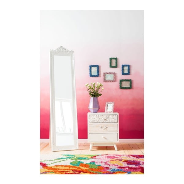 Comodă cu 3 sertare Kare Design Sweet Home, alb-image-1