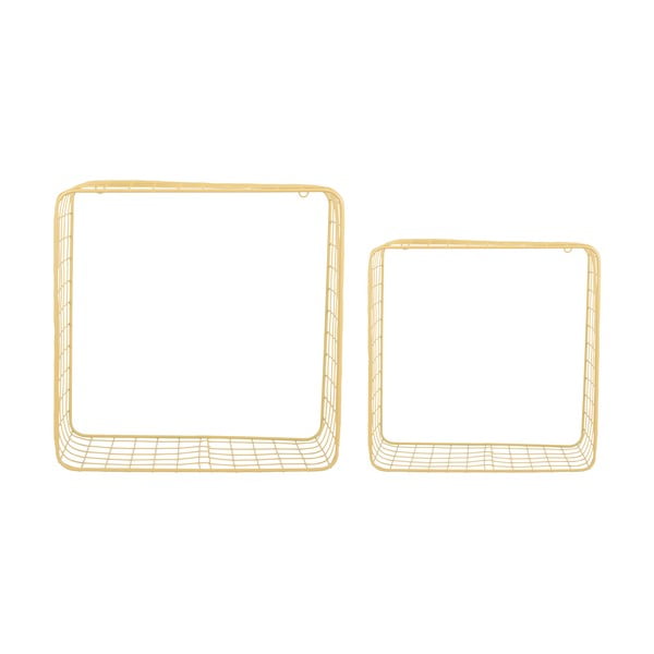 Rafturi galben-deschis 2 buc. din oțel 35 cm Reja – PT LIVING