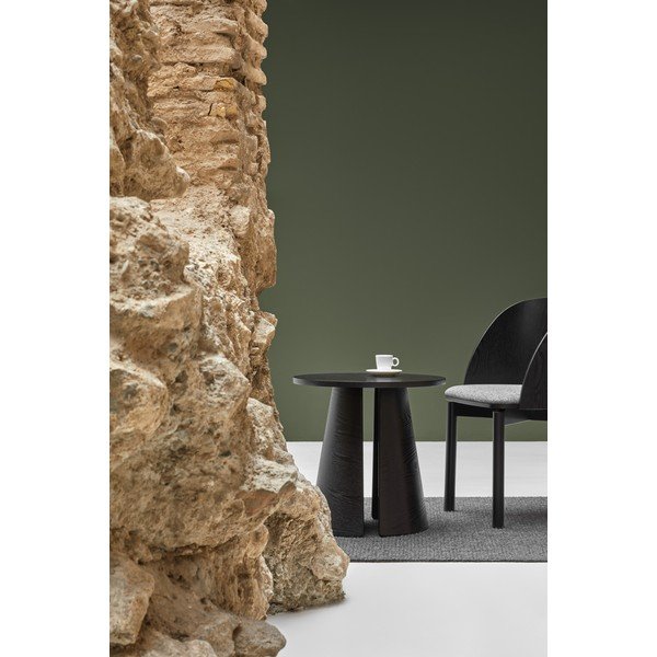 Măsuță auxiliară Teulat Cep, ø 50 cm, negru-image-1