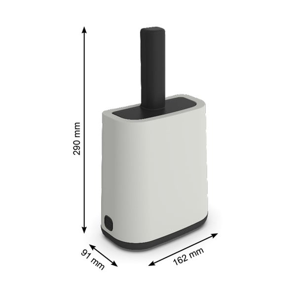 Lopățică cu suport pentru litieră 9x16 cm Biala - Rotho-image-3
