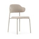 Scaune de dining crem 4 buc. Adriel – Marckeric