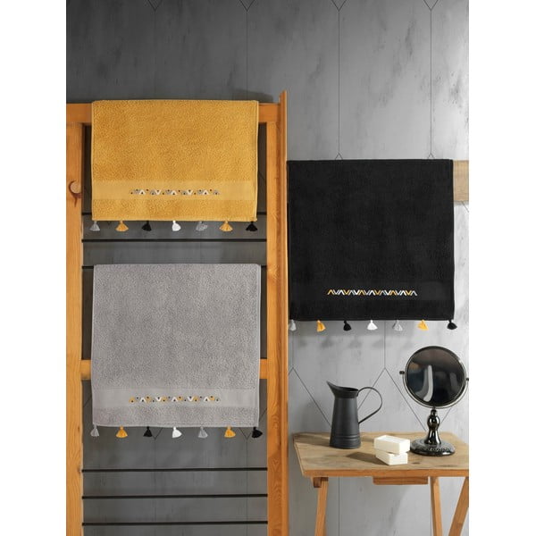 Prosoape 3 buc. din bumbac din frotir 50x90 cm Asorti – Foutastic-image-2