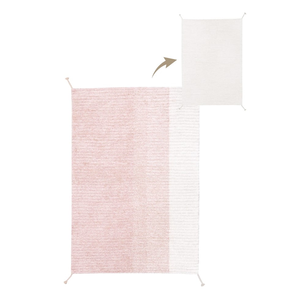 Covor roz deschis din bumbac 120x160 cm Gelato Pink – Lorena Canals