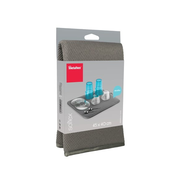 Suport din microfibră pentru scurs vasele Metaltex, lungime 45 cm-image-3